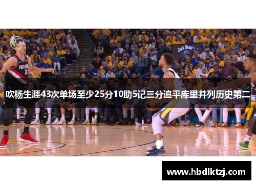 吹杨生涯43次单场至少25分10助5记三分追平库里并列历史第二